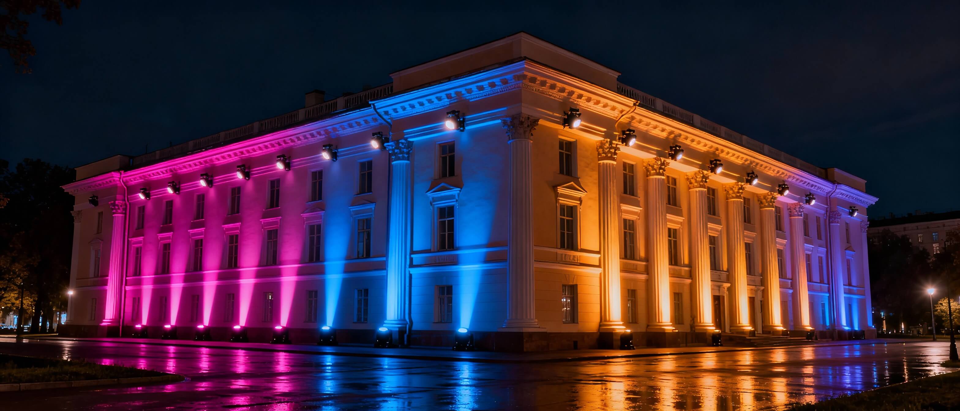 архитектурное освещение исторического здания