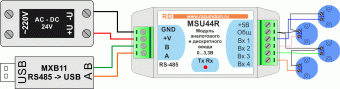 MSU44R модуль дискретного ввода