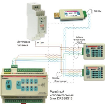 MXB11-RS485 Преобразователь интерфейса USB - RS-485/422 с гальванической развязкой