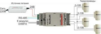 DDL24SmartBUS - два в одном: 4х канальный диммер LED RGBW и 4х канальный регулятор 0-10 В