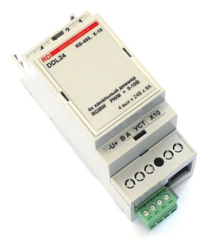 DDL24SmartBUS - два в одном: 4х канальный диммер LED RGBW и 4х канальный регулятор 0-10 В